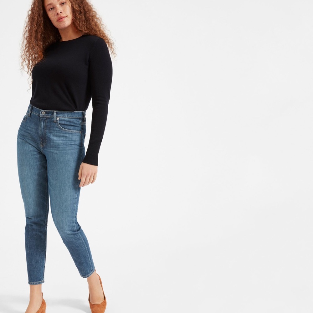Everlane High-Rise Skinny Jean Mid-Blue 30 Regular